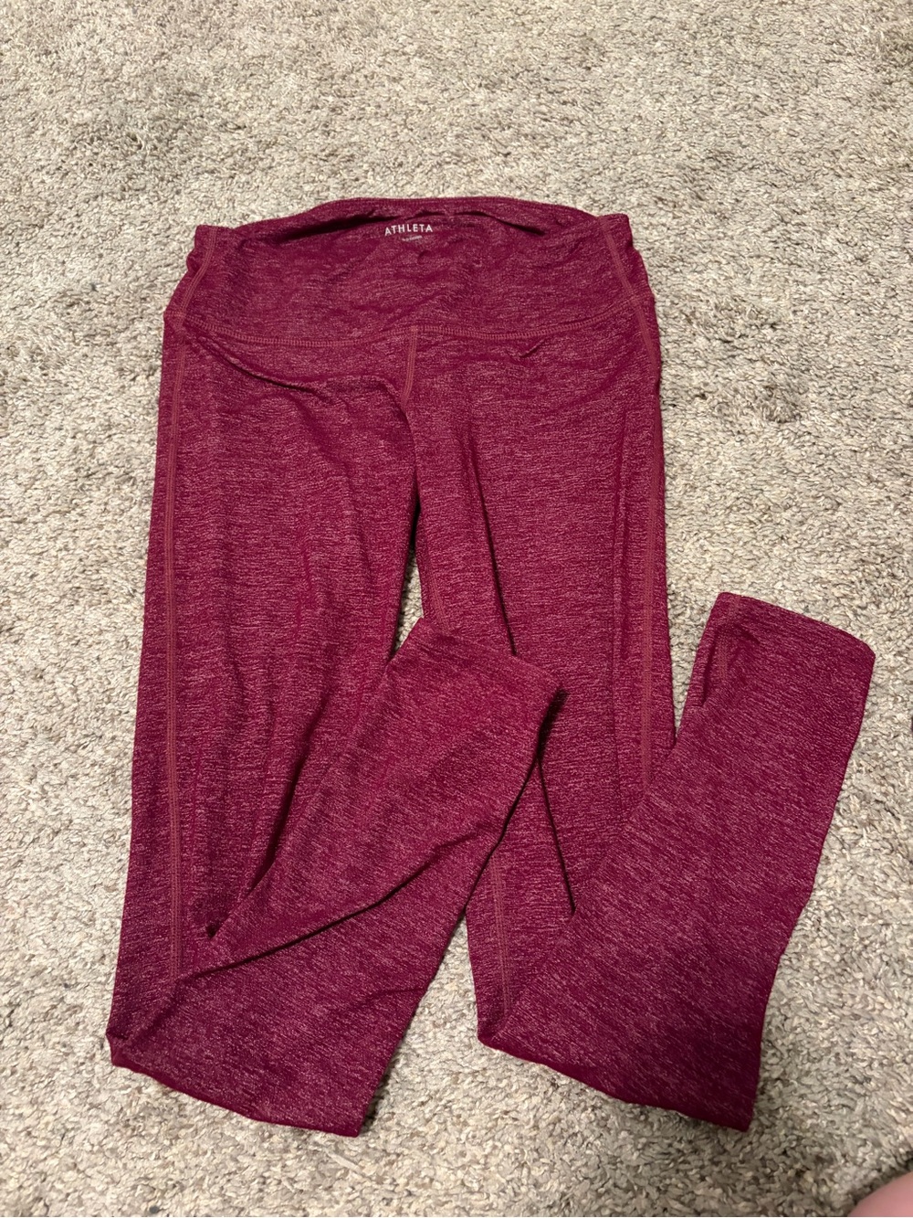 Athleta Maroon Red Leggings Small